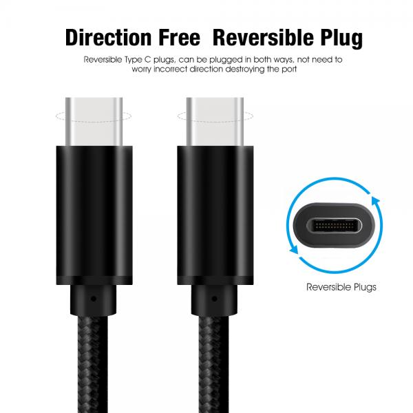 Picture of Type-C to Type-C 5Gbps 60W usb cable（black）